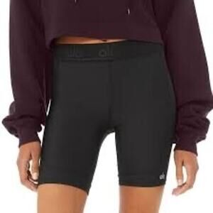 Alo Yoga High waisted biker shorts size XS Some small flaws shown in pictures